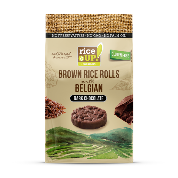 RICE UP! Brown Rice Rolls with Dark Chocolate